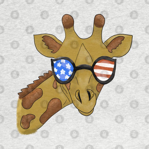 4th of july giraffe by Antiope